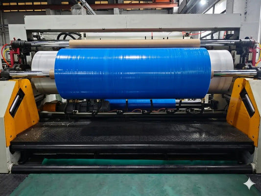 PP Woven Fabric Roll – Blue