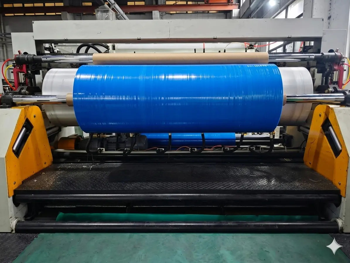 PP Woven Fabric Roll – Blue